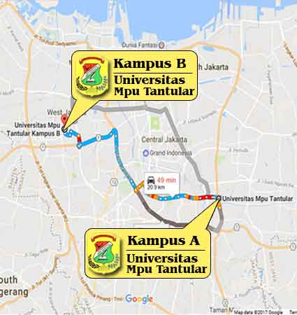 Location Lecture Universitas Mpu Tantular Jakar Nomor